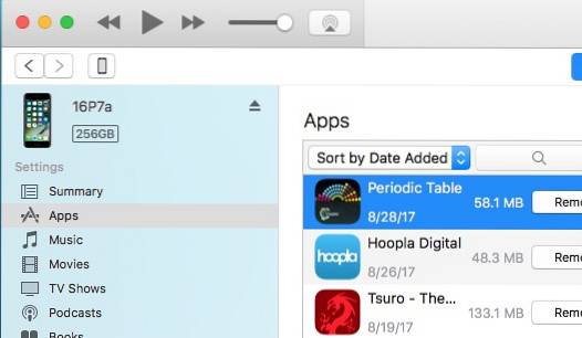 Installationsdatum der iOS-App