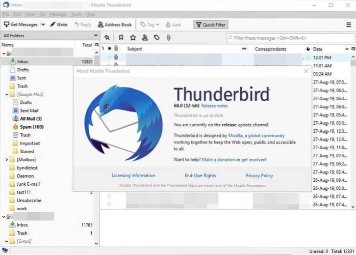 Thunderbird est-il bon reddit