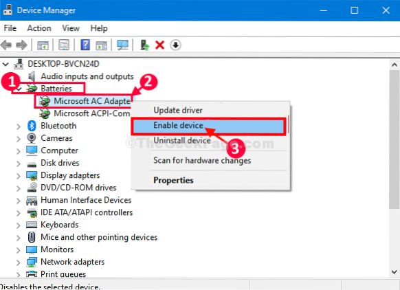 laptop dimt wanneer deze is losgekoppeld