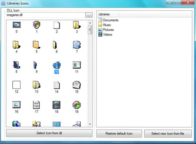library icon changer