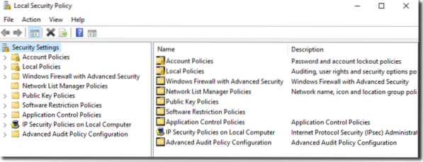 lokalna polityka bezpieczeństwa windows 10