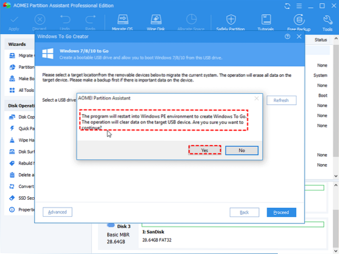 make bootable usb from current os