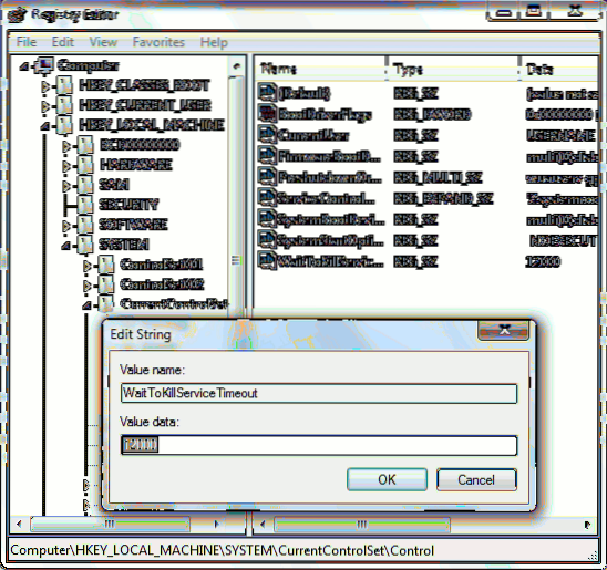 make windows 7 faster regedit
