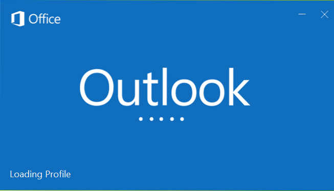 Microsoft Outlook Ladeprofil steckt fest