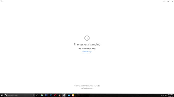 Microsoft Store åpnes ikke