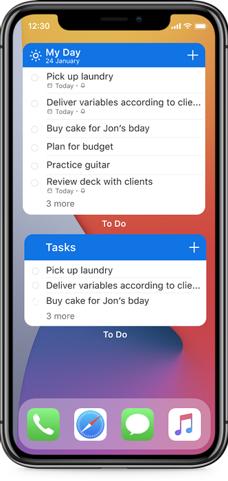 Microsoft dělat widget