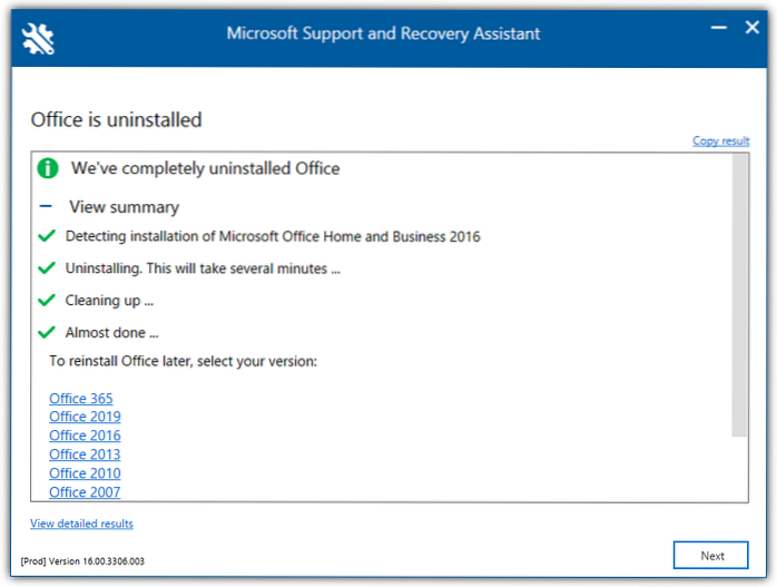 afinstallationsværktøj fra Microsoft