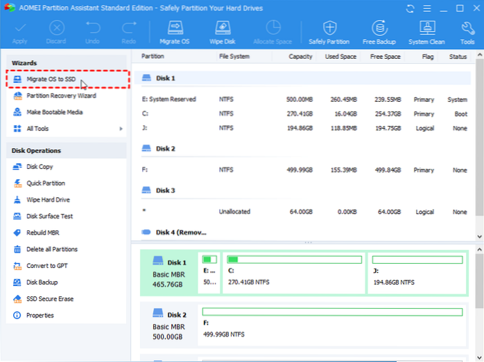 migrate os to usb drive