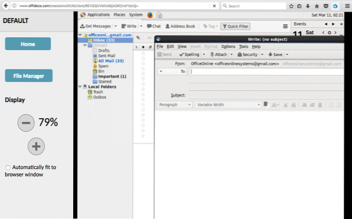 email de Mozilla Thunderbird