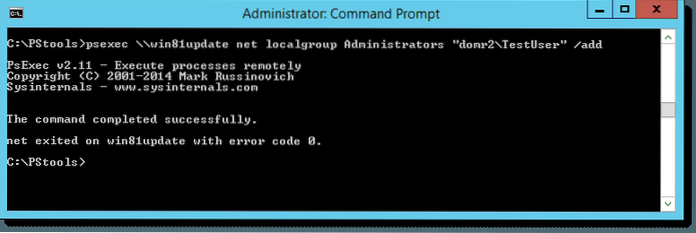 utilisateur net ajouter au groupe