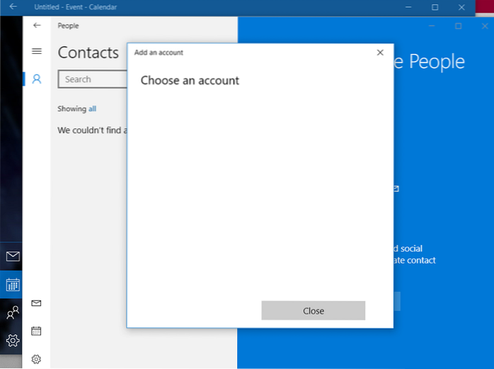 no mail app in windows 10