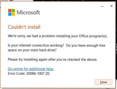 Office 2019 změnit cestu instalace