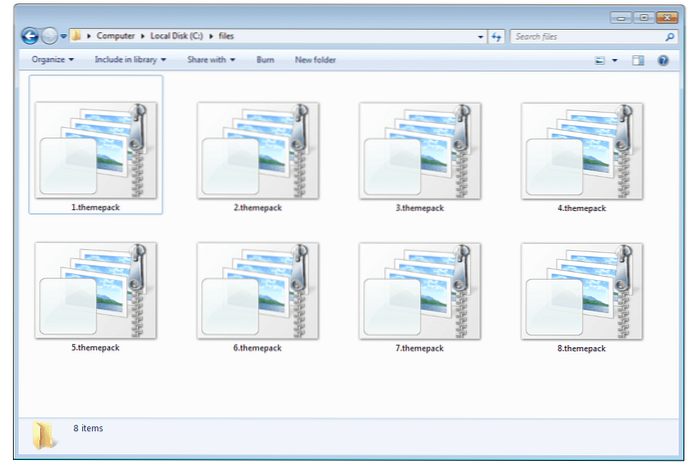 abrir o arquivo do pacote de temas do windows
