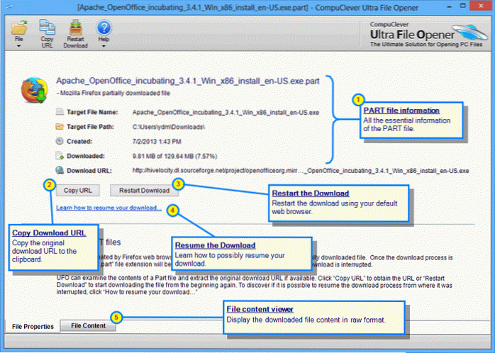 parte archivo descarga reanudar firefox