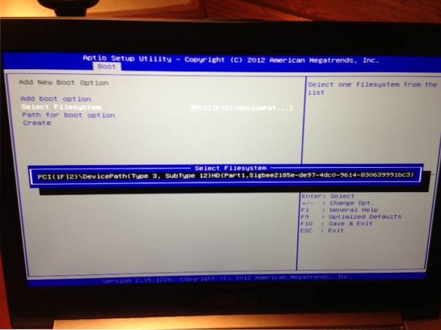 sti for oppstartsalternativ usb