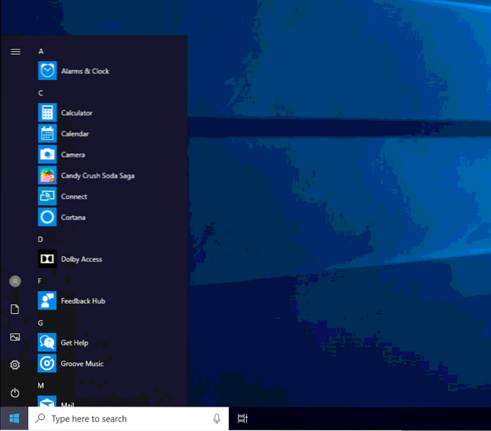 eliminar todos los programas del menú de inicio de windows 10 gpo