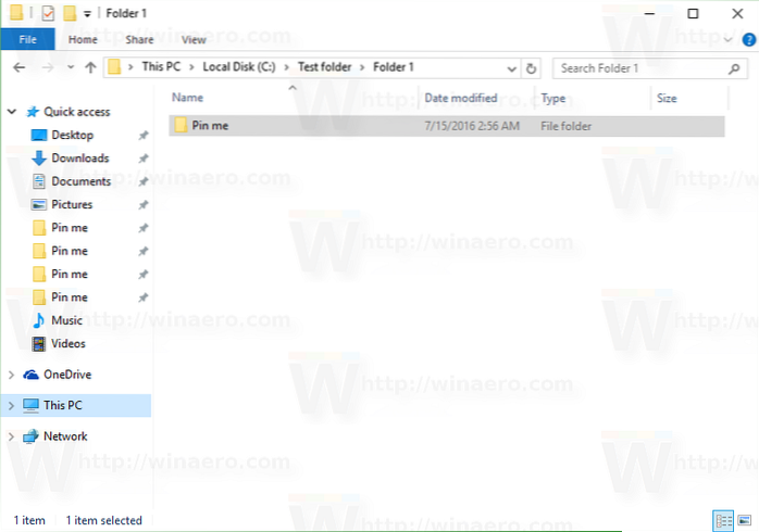 renomear itens fixados no Windows 10