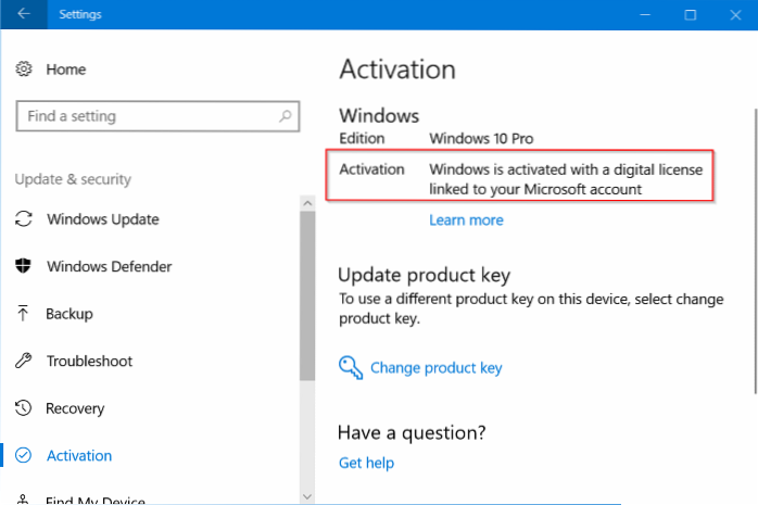 reset windows 10 without losing license