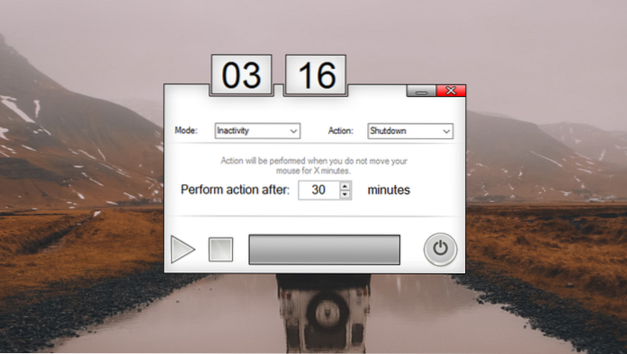 reiniciar o cronômetro do computador