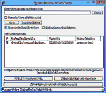 restaurare creator punct