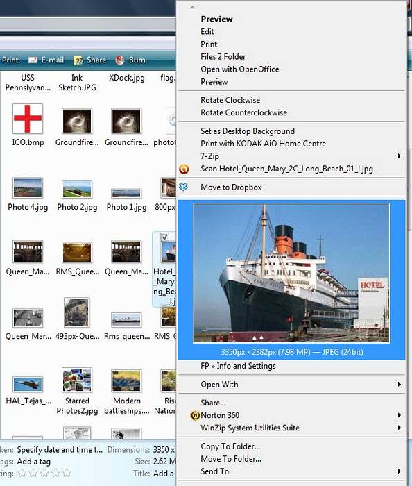 right click preview image windows 10