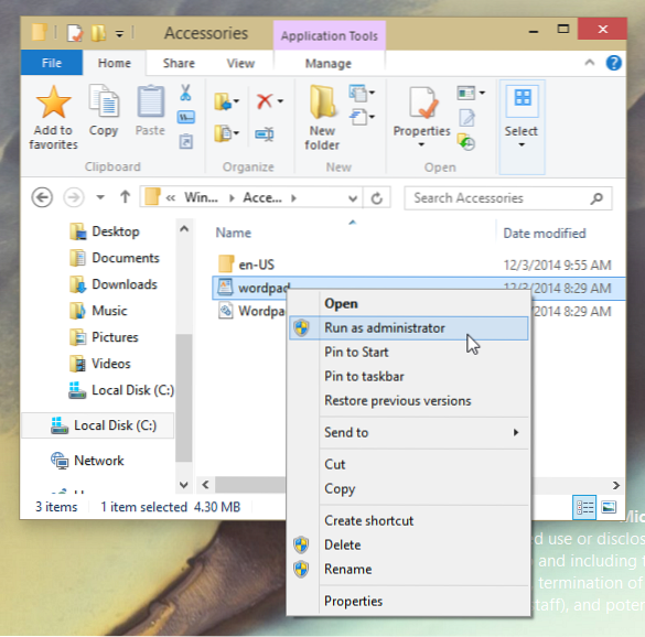 Führen Sie die Windows-App als Administrator aus