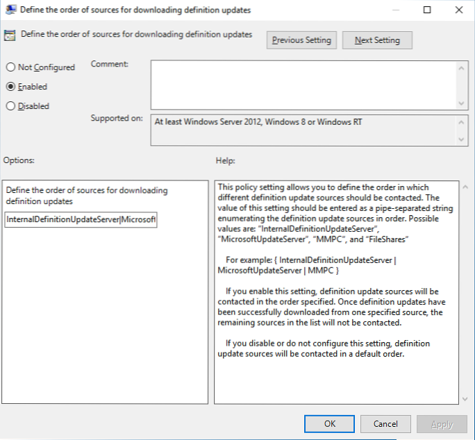 Devo atualizar o Windows Defender?