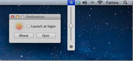 show brightness in menu bar mac