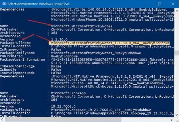notas adhesivas windows 10 instalar powershell