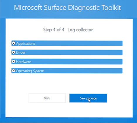 toolkit diagnostico di superficie