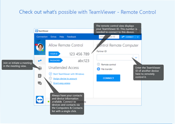 acesso remoto do teamviewer