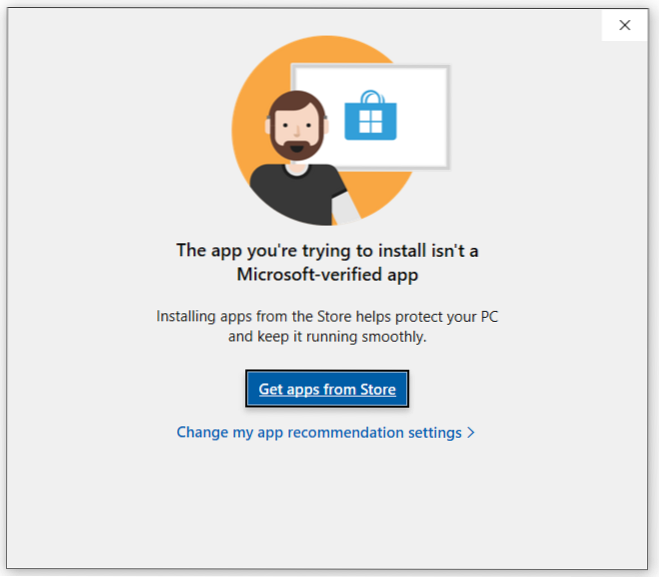 Die App, die Sie installieren möchten, ist nicht
