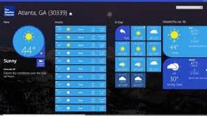 die Wetterkanal-App für Windows 10