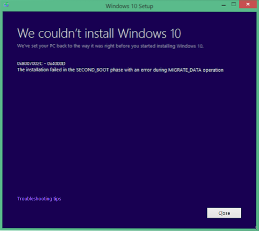 tipy pro instalaci Windows 10