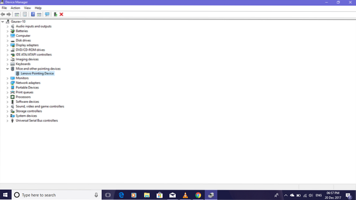 touchpad-ul nu funcționează până când nu apăs orice tastă din tastatură în Win 10