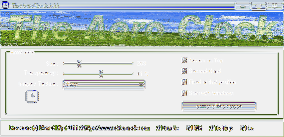 Windows 10 cu ceas transparent pentru desktop