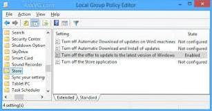 apague la actualización a la última versión de Windows a través de la actualización de Windows