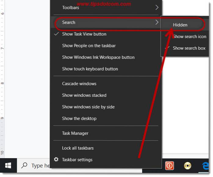 type here to search remove