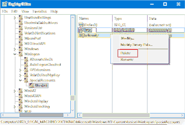 afficher le compte utilisateur windows 10