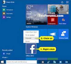 Deinstallieren Sie Windows 10 Apps Tenforums