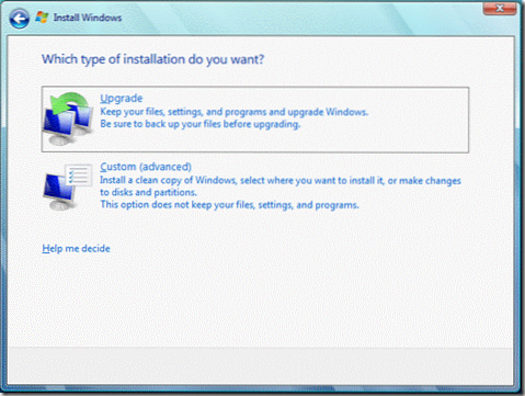 Upgrade auf Windows 7