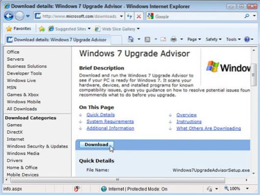 upgradovat vista na Windows 7 zdarma