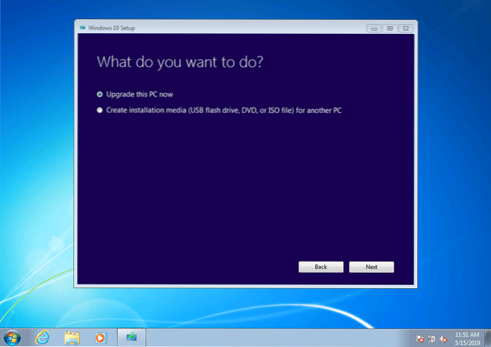 actualizați Windows 7 la Windows 10