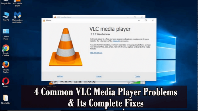Il lettore vlc continua a riavviare il video