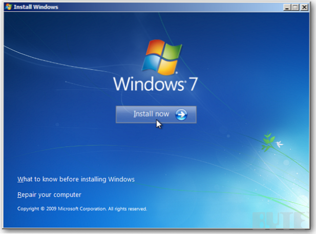 co je třeba udělat před instalací operačního systému Windows 7