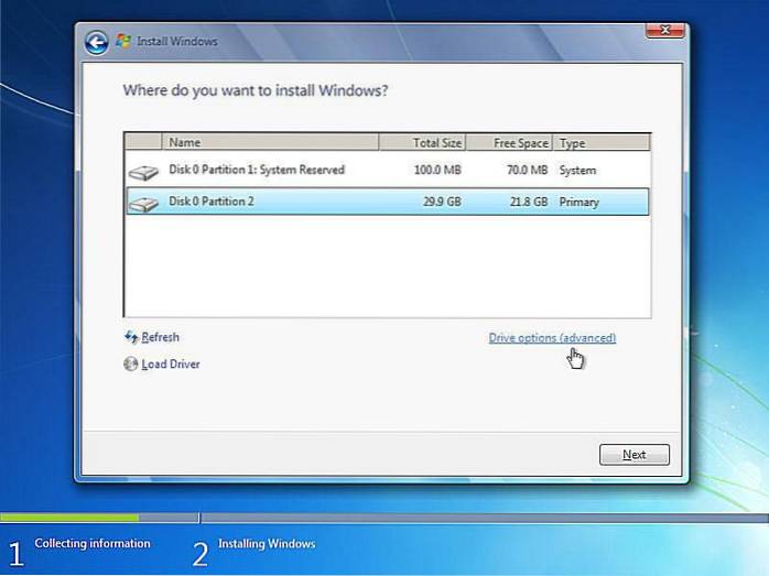 o que você deve fazer para instalar uma nova cópia do windows 7