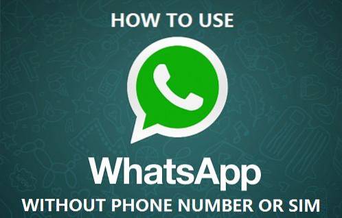 whatsapp uden telefon