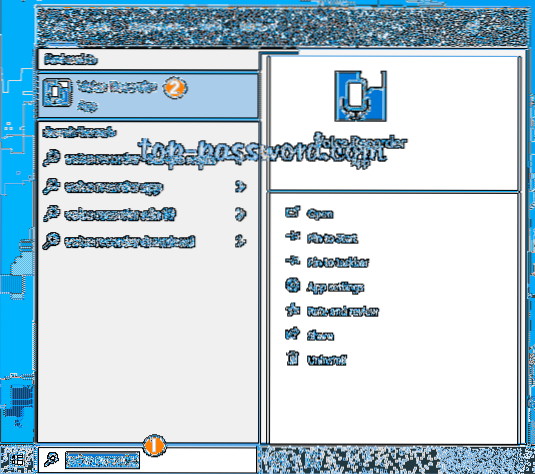 where is voice recorder located in windows 10