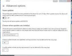 Windows 10 1903 dezactivează actualizările