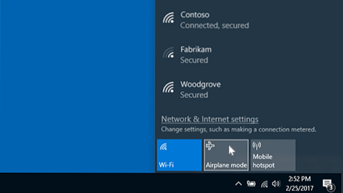 mode avion windows 10